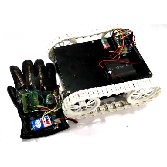 Flex Sensor Based HAND GESTURE Controlled All Terrain ROBOT - Arduino & Bluetooth