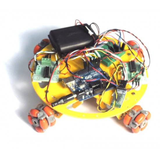 Bluetooth Controlled OMNI-DIRECTIONAL ROBOT -Arduino and Android App based