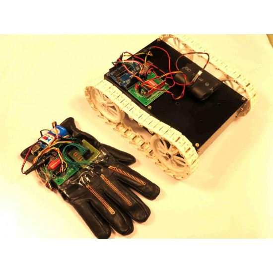 Flex Sensor Based RF Controlled All Terrain Robot Using Arduino