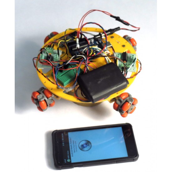 Voice Controlled OMNI-DIRECTIONAL ROBOT -Arduino and Bluetooth based
