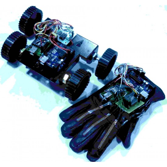 Flex Sensor Based HAND GESTURE ROBOT Using Arduino & ZigBee