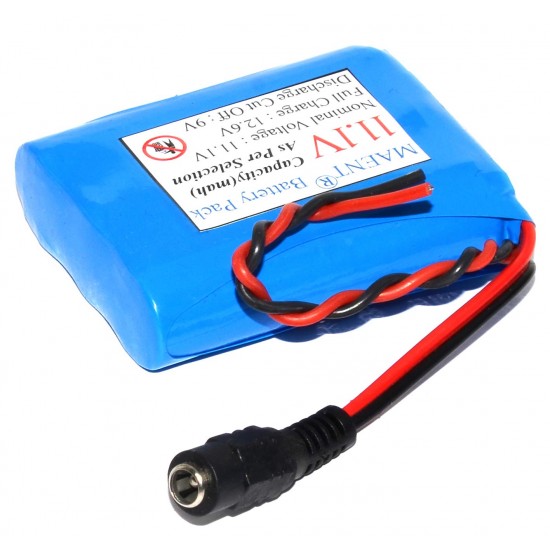 12V Li-ion 18650 Lithium ion Rechargeable Battery Pack 2000MaH