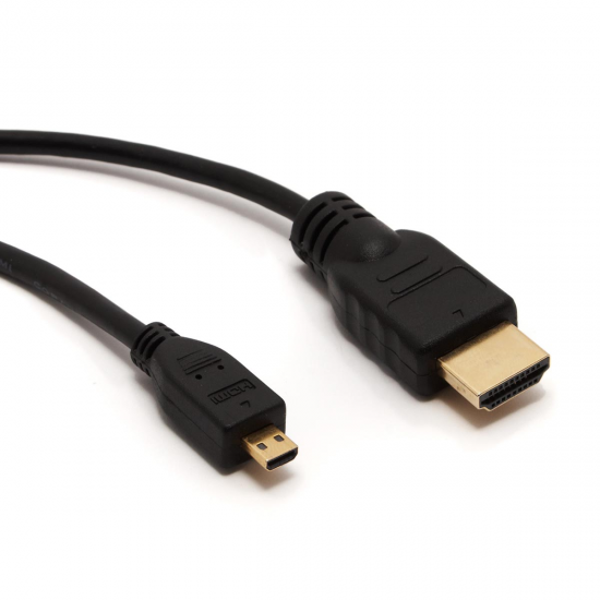 MicroHDMI to HDMI Cable for Raspberry Pi 4, BeagleBone Black and Odroid-C1
