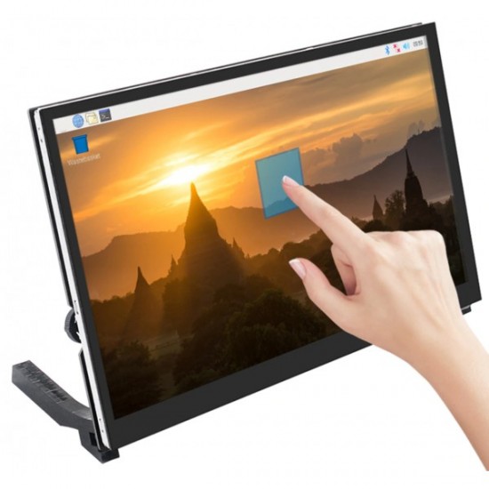 10.1 Inch HDMI Capactive Touch LCD 1024x600 With Speakers And Raspberry Pi Mount