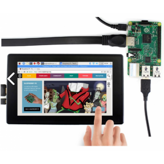 7inch Capacitive Touch Screen With Plastic ABS Case For Raspberry Pi