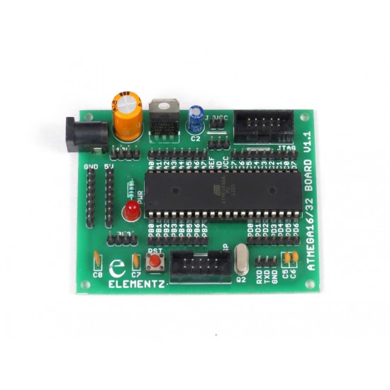 Atmega16/Atmega32 Project Development Board with Microcontroller IC
