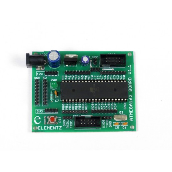 Atmega162 Project Development Board with Microcontroller IC