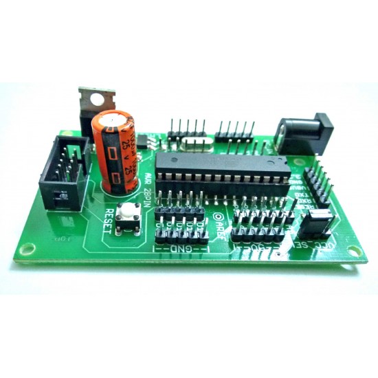AVR ATMEGA 28pin Project Board with ATMEGA8 / ATMEGA328 / ATMEGA328P IC