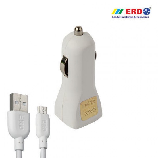 ERD CC 40 Micro USB White Car Charger