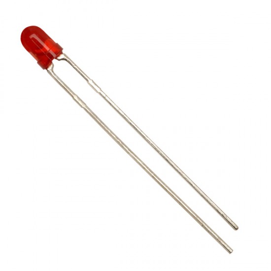 LED Red colour - 3mm Diffused