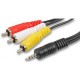 3.5mm to 3 RCA AV Cable for Raspberry Pi