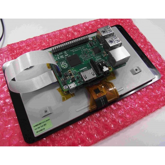 Raspberry Pi 7" Touch Screen Display with 10 Finger Capacitive Touch RASPBERRY-PI RASPBERRYPI-DISPLAY