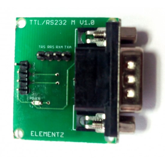MAX3232 RS232 TO TTL CONVERTER MODULE with DB9 MALE CONNECTOR (3.3V & 5V compatible)
