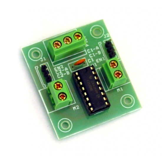 DC MOTOR/ STEPPER MOTOR DRIVER BOARD with L293D IC