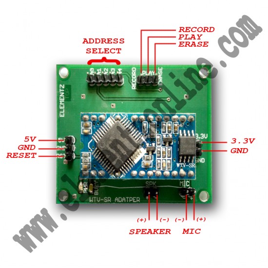 WTV040 Sound Record and Play  back module