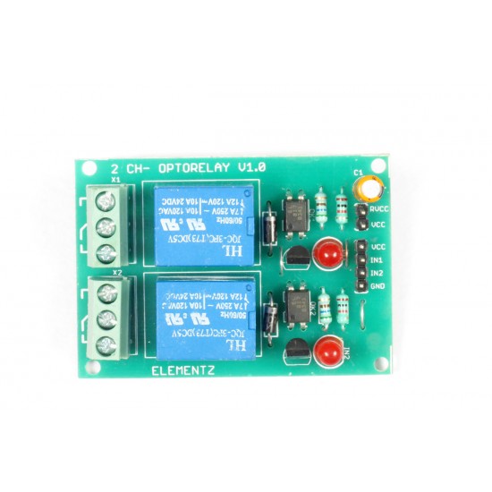 TWO CHANNEL 2CH 5V RELAY BOARD with OPTO-COUPLER