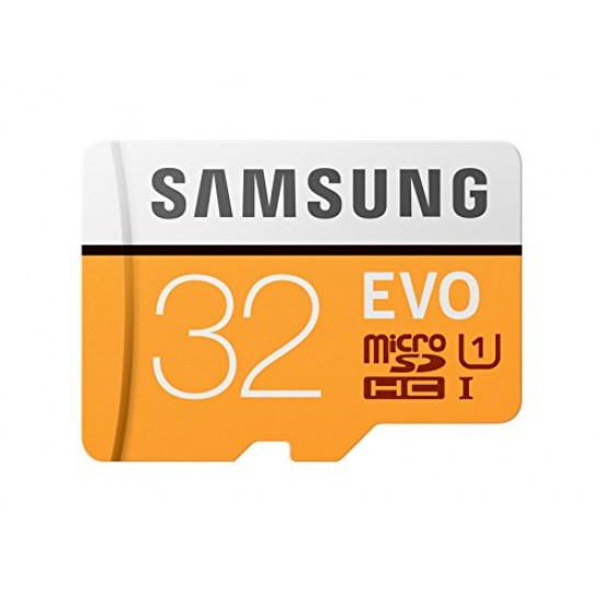 Samsung EVO Class 10 32GB MicroSDHC Memory Card with SD Adapter