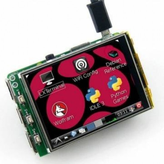 3.2 inch LCD Touch Display Module 320*240 TFT Resistive Touch Screen Panel with SPI Interface for Raspberry Pi