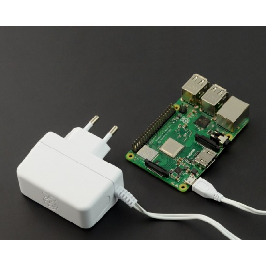 T6712DV Official Micro USB 12.75W Power Supply for Raspberry Pi3/Pi3B+ (White)