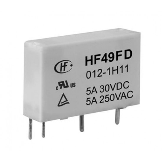 Hongfa HF49FD Series 5A SPST 5VDC PCB Mount Miniature Power Relay