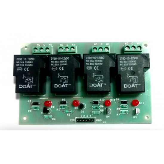 12 Volt 30 Ampere 4-Channel Relay
