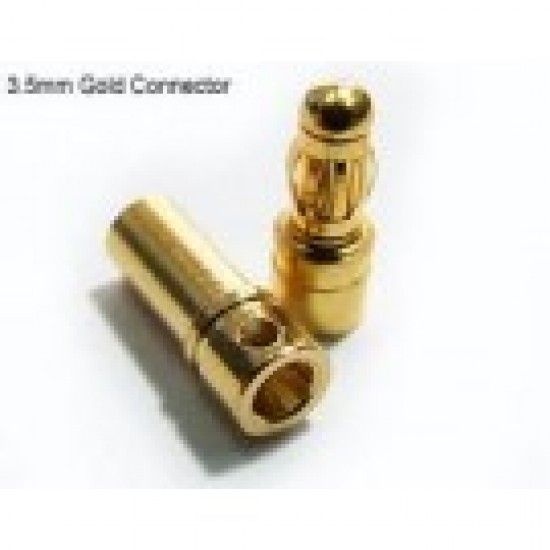 3.5mm gold connector (pair)