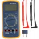 DURATOOL D03143 Handheld Digital Multimeter, AC/DC Current, AC/DC Voltage, Continuity, Diode, Resistance, 3 Digit