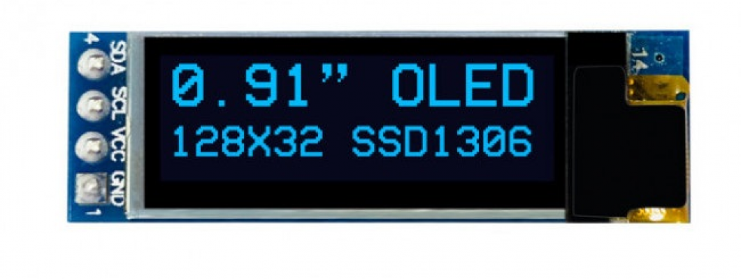 OLED SSD1306 I2C Display(128x32) Interfacing with Arduino Uno