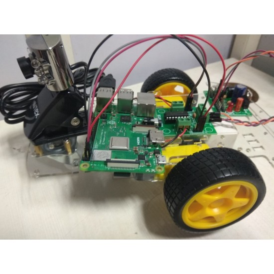 Object Tracker and Follower Robot on Raspberry Pi using Opencv