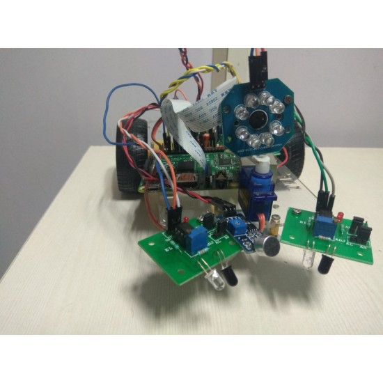 Night Vision Security Patrolling Robot based on Opencv