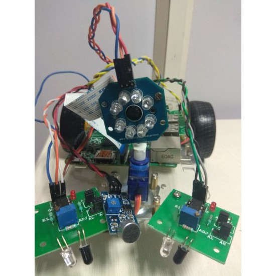 Night Vision Security Patrolling Robot based on Opencv